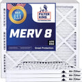 Filter King 12.5x38x1 Air Filter | 4-PACK | MERV 8 HVAC Pleated A/C Furnace Filters | MADE IN USizeA | Actual Sizeize: 12.5 x 38 x .75"