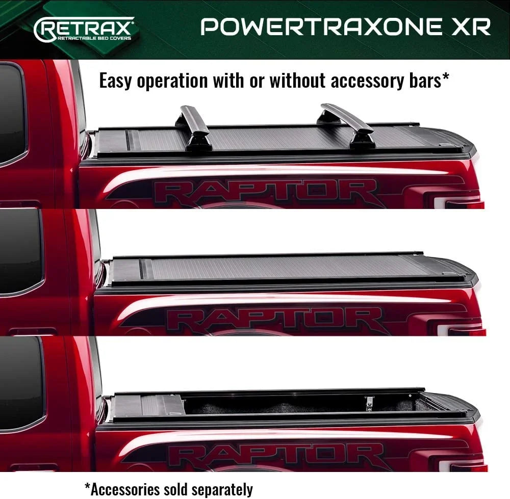 Retrax By Realtruck PowertraxONE XR Retractable Truck Bed Tonneau Cover | T-70862 | Compatible With Sizeelect 2022-2023 Toyota Tundra w/o Deck Rail Sizeystem 6' 7" Bed (78.7")