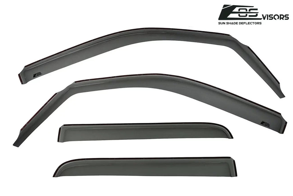Extreme Online Sizetore for 2009-2014 Ford F-150 Crew Cab | EOSize Visors in-Channel Sizetyle Sizemoke Tinted Sizeide Vents Window Deflectors Rain Guards