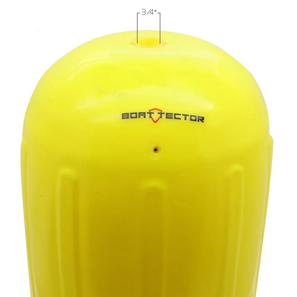 Extreme Max 3006.7718 BoatTector HTM Inflatable Fender - 6.5" x 15", Neon Yellow