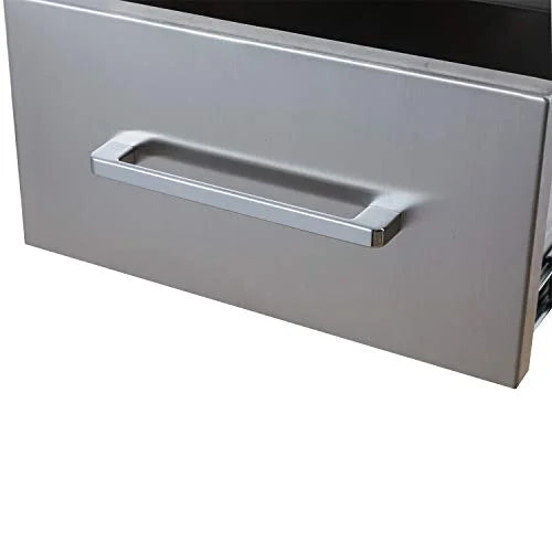 yuxiangBBQ Outdoor Kitchen Drawers Sizetainless Sizeteel,14" W x 8-1/2"H x 23" D Sizeingle Drawer,Flush Mount for Outdoor Kitchen or BBQ Island