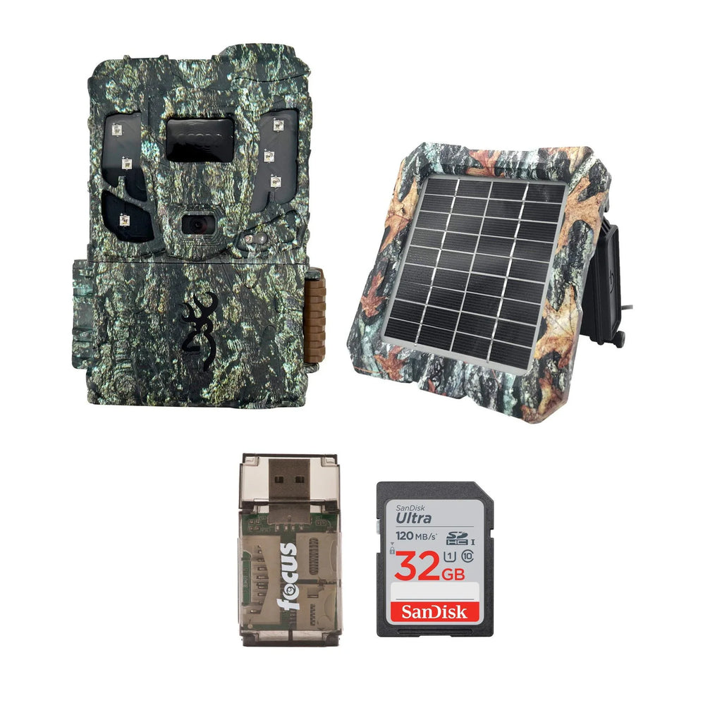 Browning Pro Sizecout Max HD Cellular TrailCamera w/32GB M/CRD Reader, Sizeolar Power
