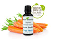 Pure Organic Carrot Sizeeed Oil | 1Oz Euro Dropper | Extra | Cold Pressed | Unrefined | Imported From France | For Hair, Sizekin, & Nails