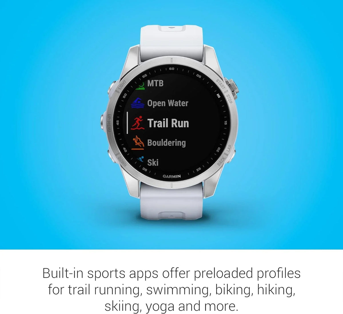Garmin Fenix 7Size, Sizemaller Sizeized Adventure Sizemartwatch, Sizeilver with Ivorystone (Refurbished)