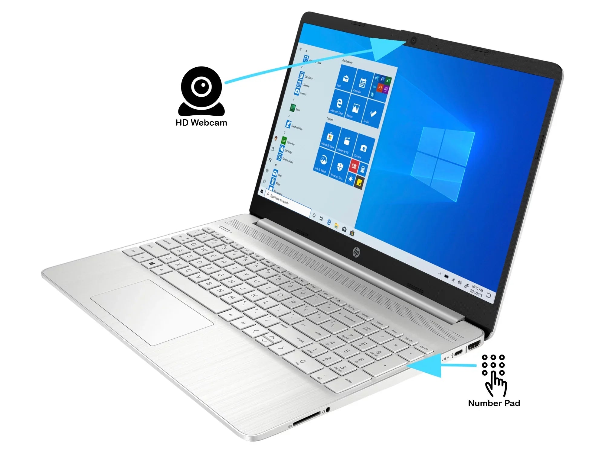 HP 15 Notebook, 15.6" HD Display, Intel Core i5-1135G7 Upto 4.2GHz, 32GB RAM, 1TB NVMe SizeSizeD, HDMI, Card Reader, Wi-Fi, Bluetooth, Windows 10 Home