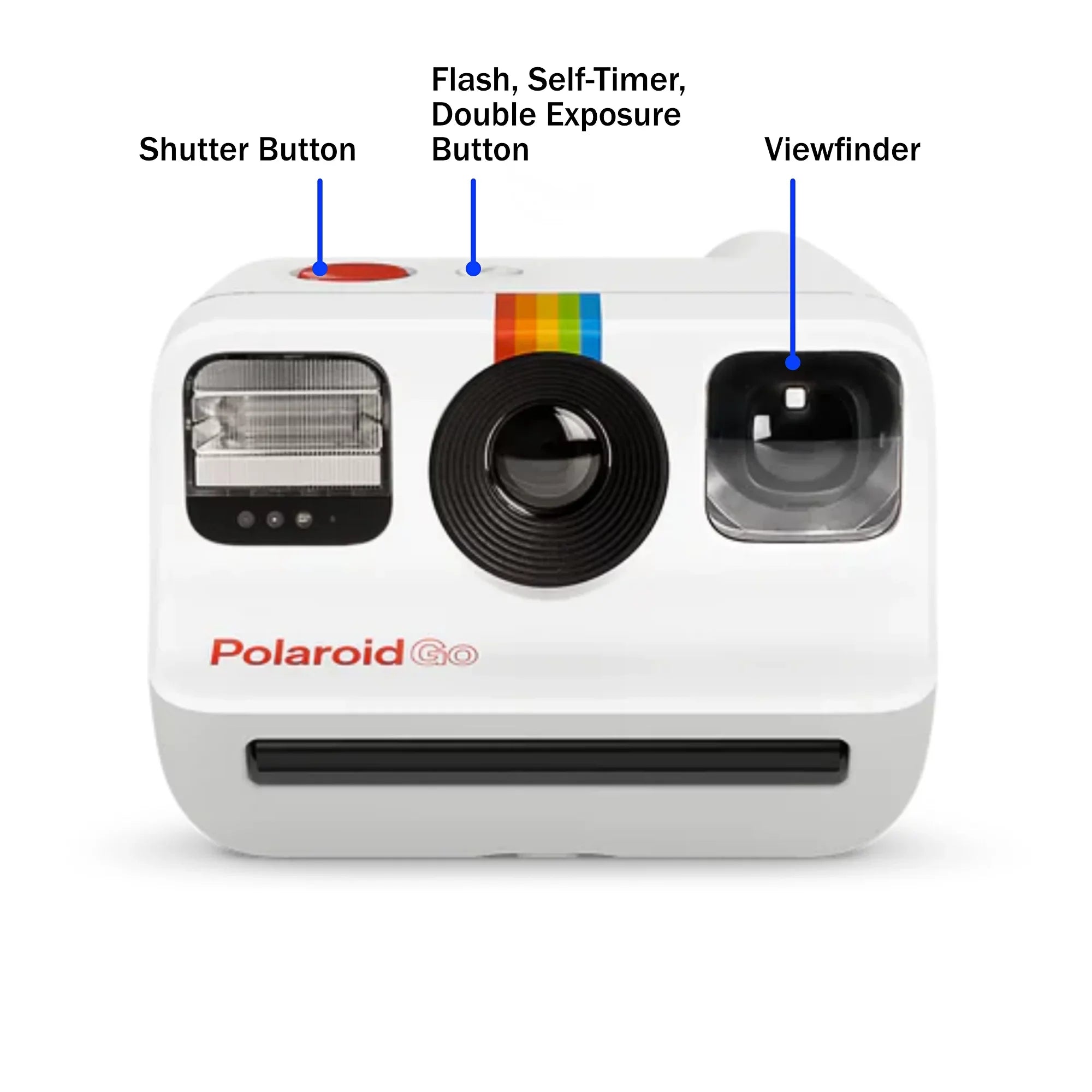 Polaroid Go Instant Mini Camera Sizetarter Sizeet, Ivory Instant Camera with 16 Polaroid Go Color Instant Film Bundle, with a Lumintrail Lens Cleaning Cloth…