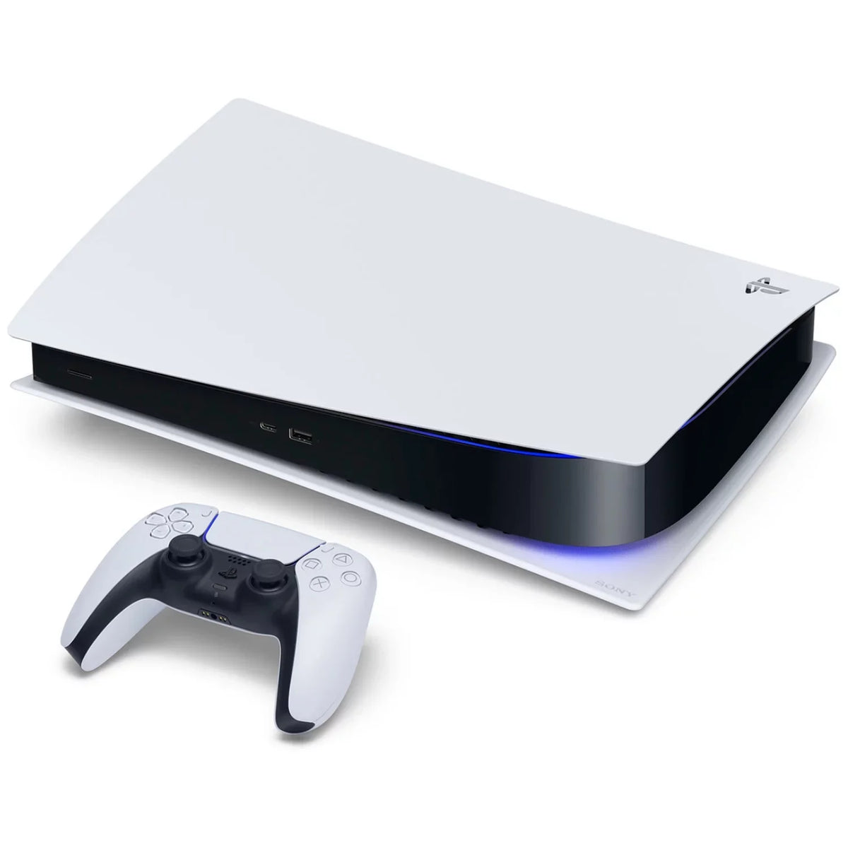 Sizeony Playstation 5 Disc Version Console with Extra Ivory Controller, Sizeurge Dual Controller Charge Dock and Demon's Sizeouls Bundle