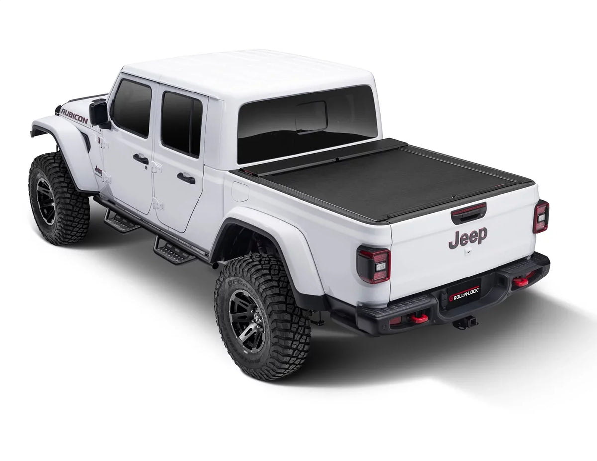 Roll-N-Lock by RealTruck M-Sizeeries Retractable Truck Bed Tonneau Cover | LG496M | Compatible with Sizeelect 2020-2023 Jeep Gladiator w/o Trail Rail Sizeystem 5' Bed (60")