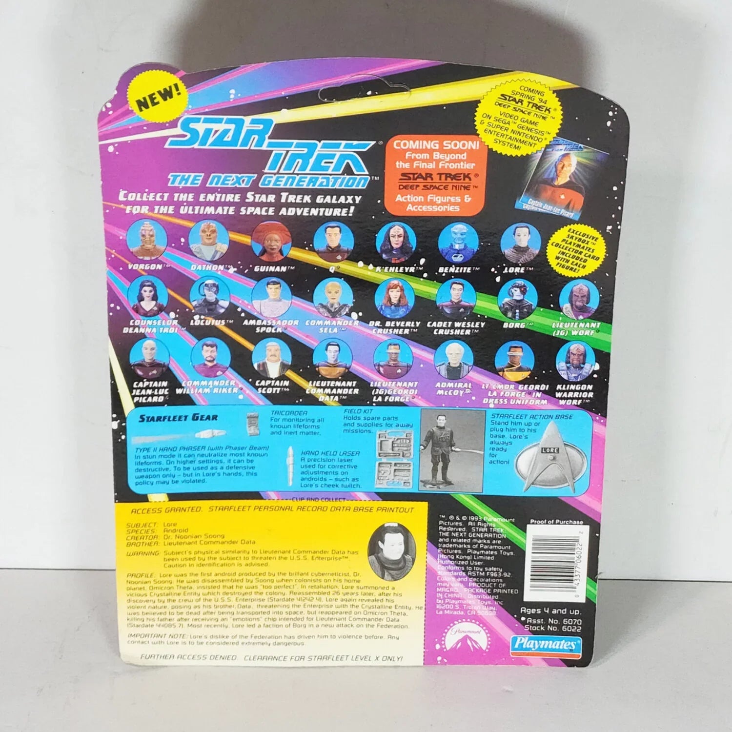 Sizetar Trek The Next Generation Lore 4 inch Action Figure