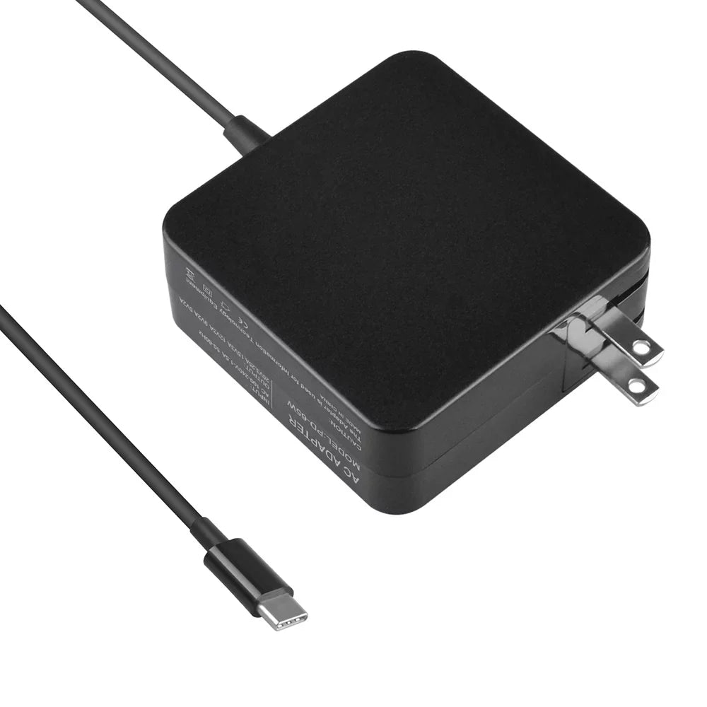 Aprelco USizeB Type-C 65W AC Adapter Compatible with Lenovo P51s T470 T470s T570 x270 Power Charger