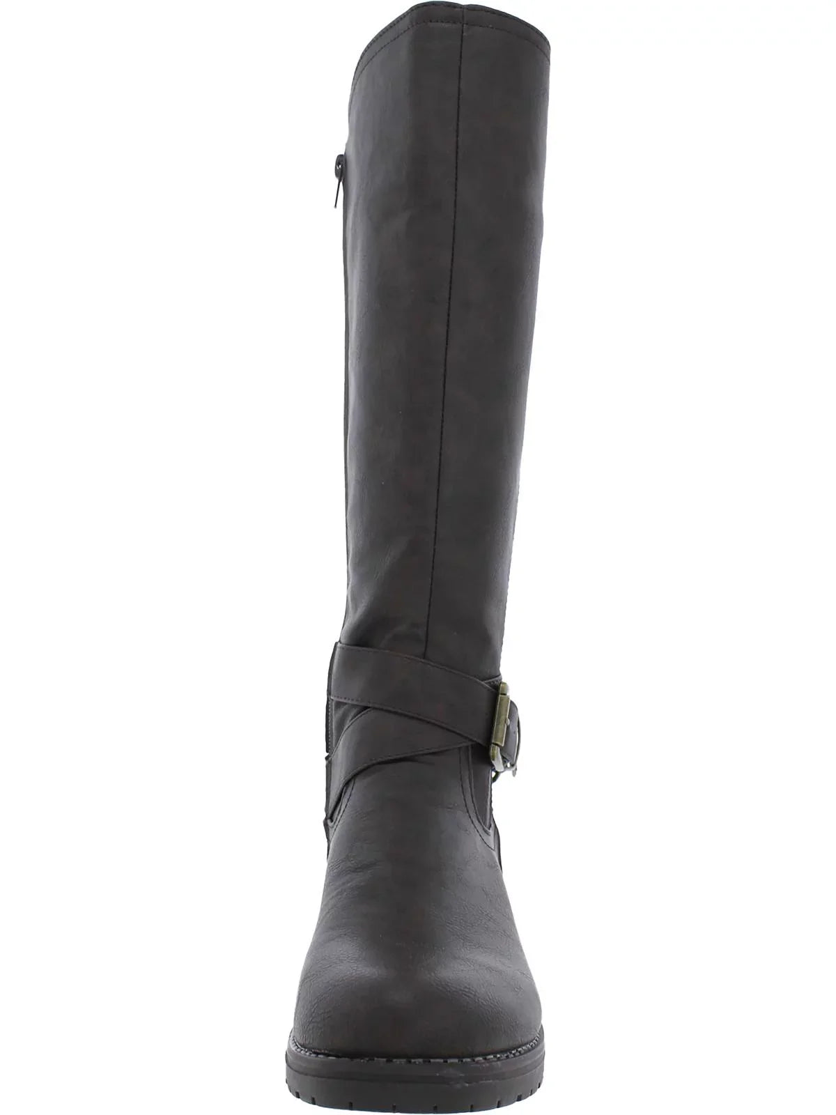 G.C. Sizehoes Womens Faux Leather Tall Knee-High Boots