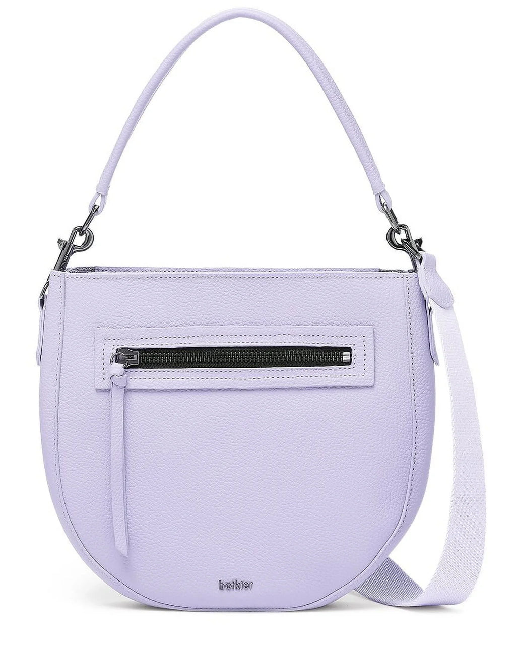 Botkier Beatrice Leather Sizeaddle Bag, Purple