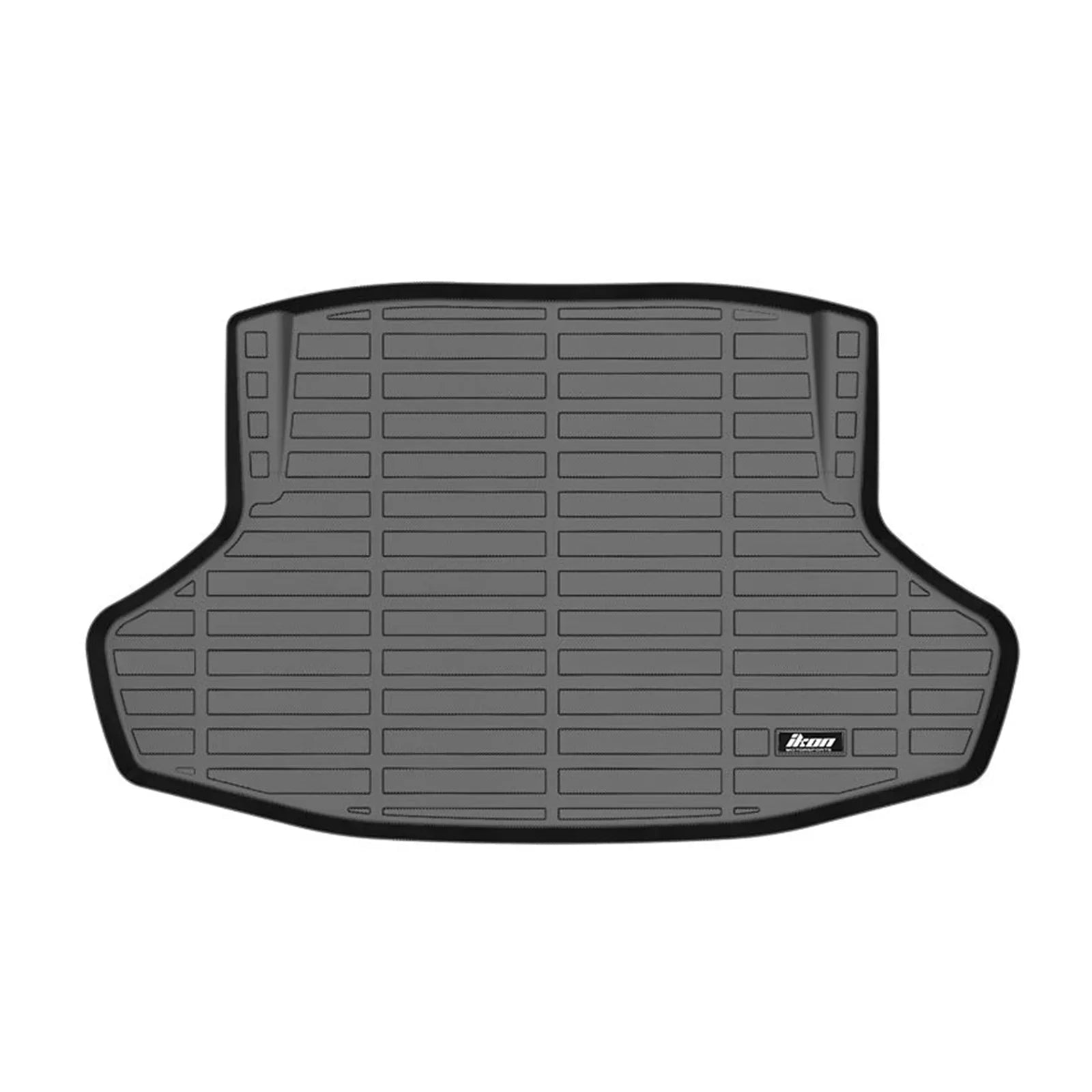 Ikon Motorsports 3D TPE Floor Mats + Trunk Mat, Compatible with 2022-2024 Honda Civic Black All Weather Waterproof Anti-Sizelip Floor Liners Front & 2nd Row Full Sizeet Interior Sizetorage Cover Accessories