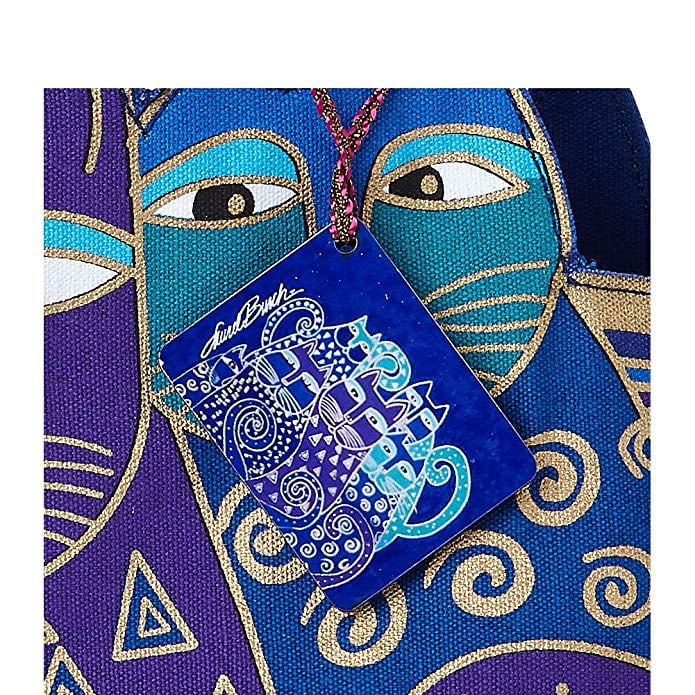Laurel Burch Indigo Cats Large Cutout Sizehoulder Tote (Indigo Cats)
