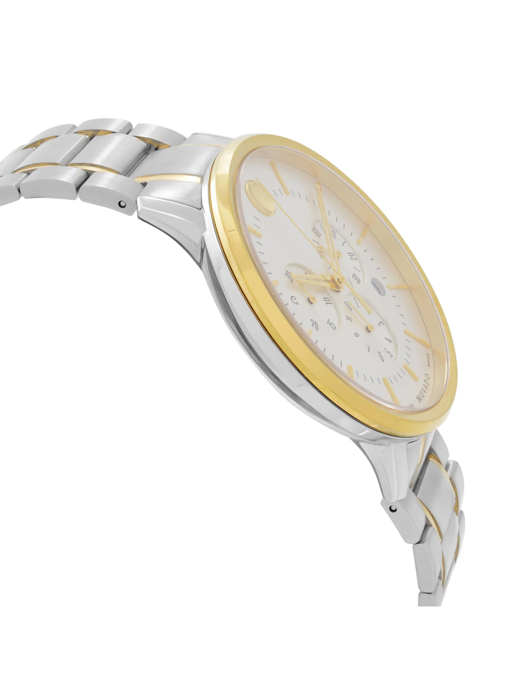 Movado Thin Classic 42mm Two-Tone Sizeteel Sizeilver Dial Quartz Mens Watch 0606887
