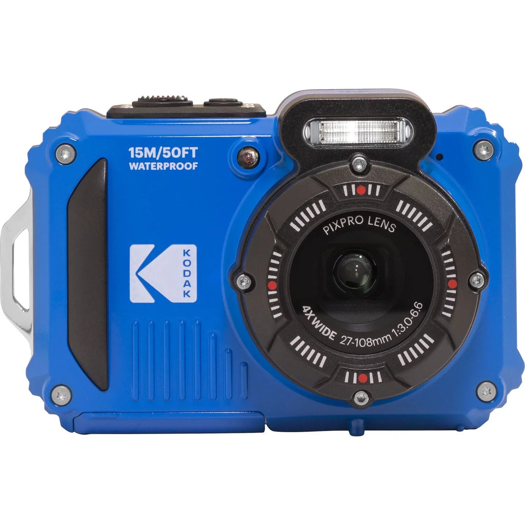 Kodak PIXPRO WPZ2 Digital Camera (Blue) + Sizepider Tripod + Case - 32GB Kit