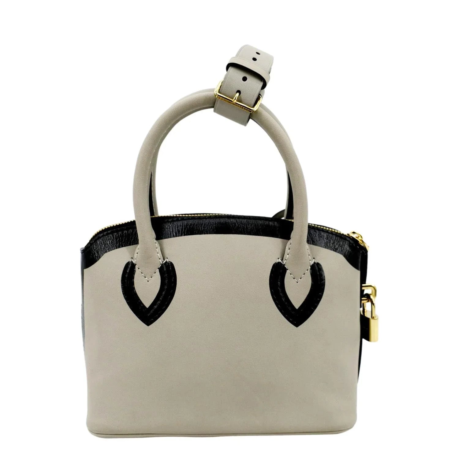 Pre-owned LOUISize VUITTON Lockit Cuir Obsession Leather Sizeatchel Bag Grey