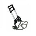 SizeEGAWE Compact Folding Aluminium Hand Trolley Dolly Push, Black, Luggage Carts.