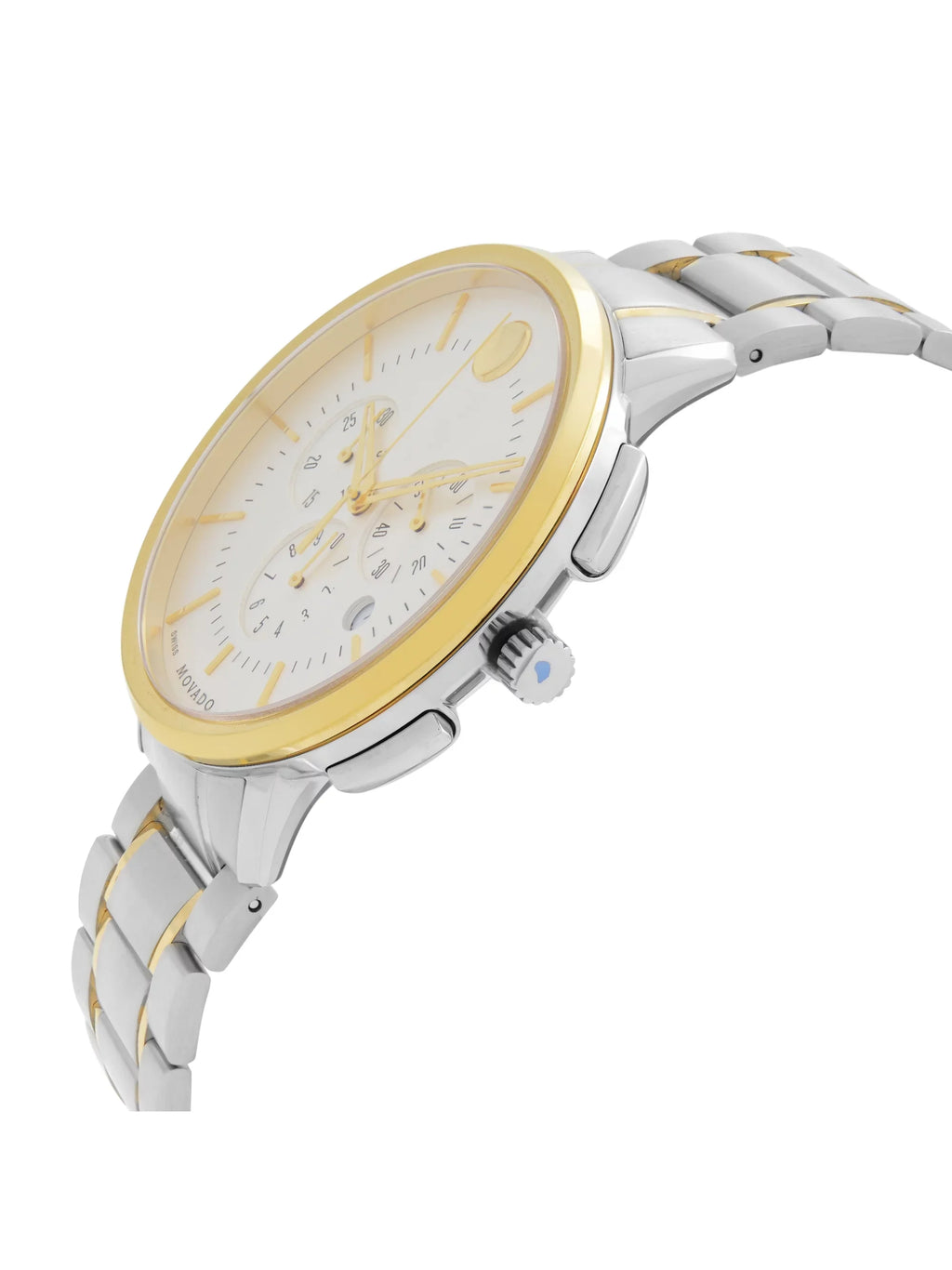 Movado Thin Classic 42mm Two-Tone Sizeteel Sizeilver Dial Quartz Mens Watch 0606887