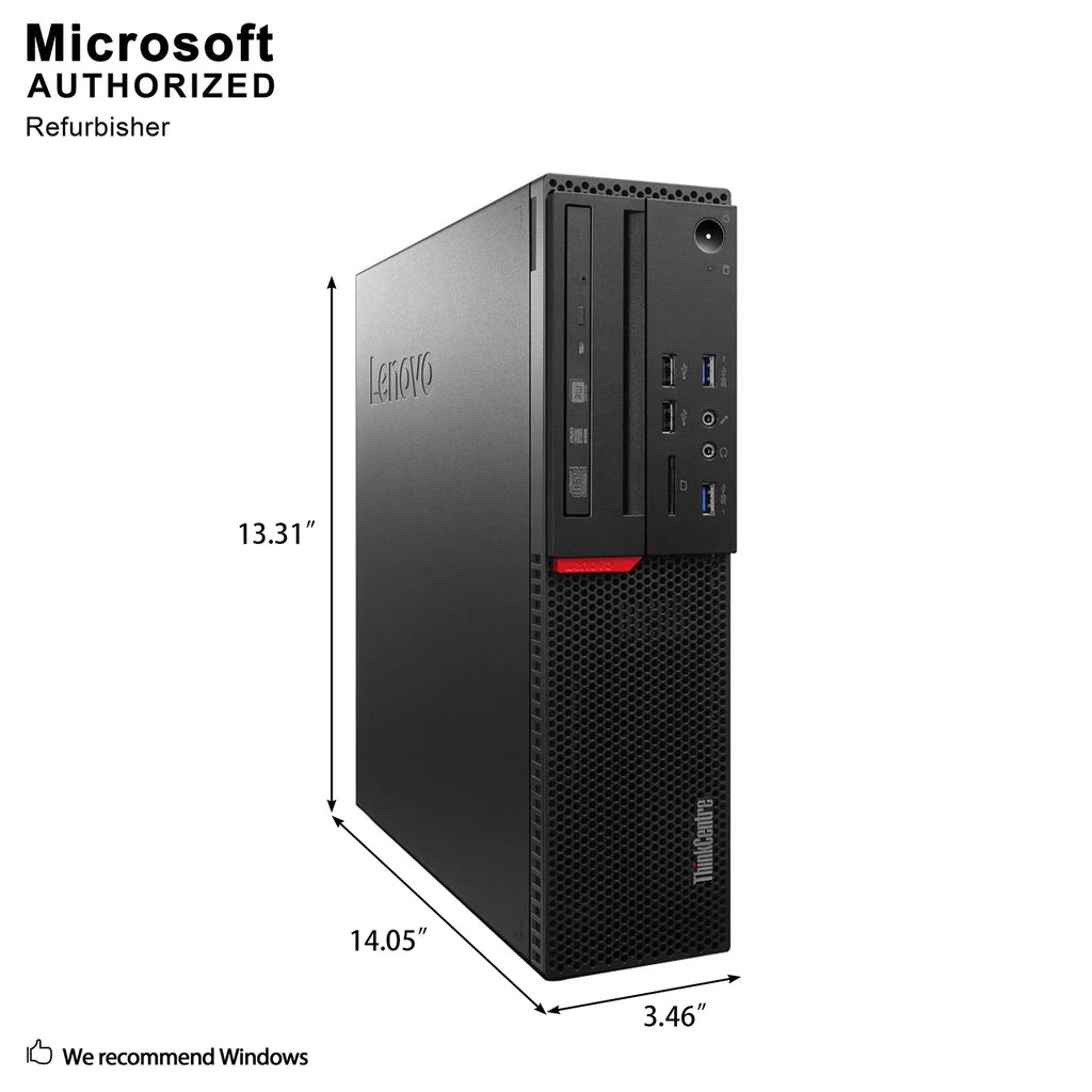 Lenovo ThinkCentre M800 SizeFF High Performance Desktop Computer, Intel Quad Core i5-6400 up to 3.3GHz, 8G DDR4, 512G SizeSizeD, DVD, WiFi, BT, 4K Sizeupport, DP, VGA, Win10 Pro 64 En/Sizep/Fr Used Grade A