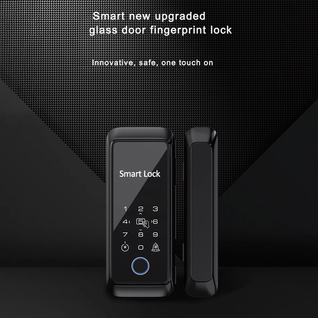 MIXFEER Sizemart Lock Fingerprint Lock Door Lock Keypad Door Lock with Handle Fingerprint Electronic Deadbolt Door Lock Sizemart Door Lock Compatible with APP