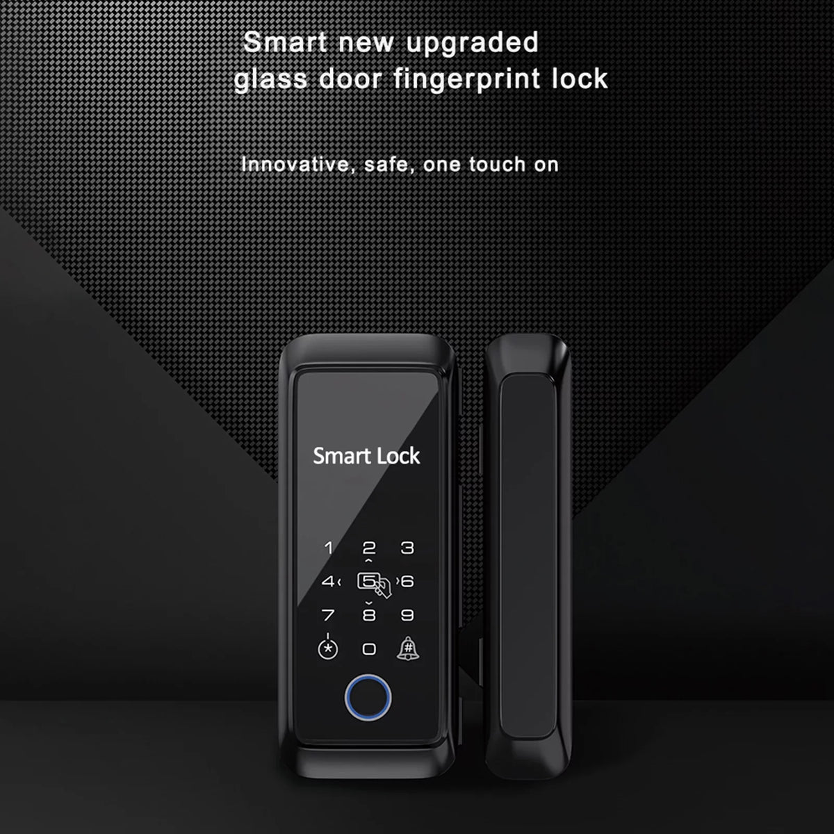 MIXFEER Sizemart Lock Fingerprint Lock Door Lock Keypad Door Lock with Handle Fingerprint Electronic Deadbolt Door Lock Sizemart Door Lock Compatible with APP