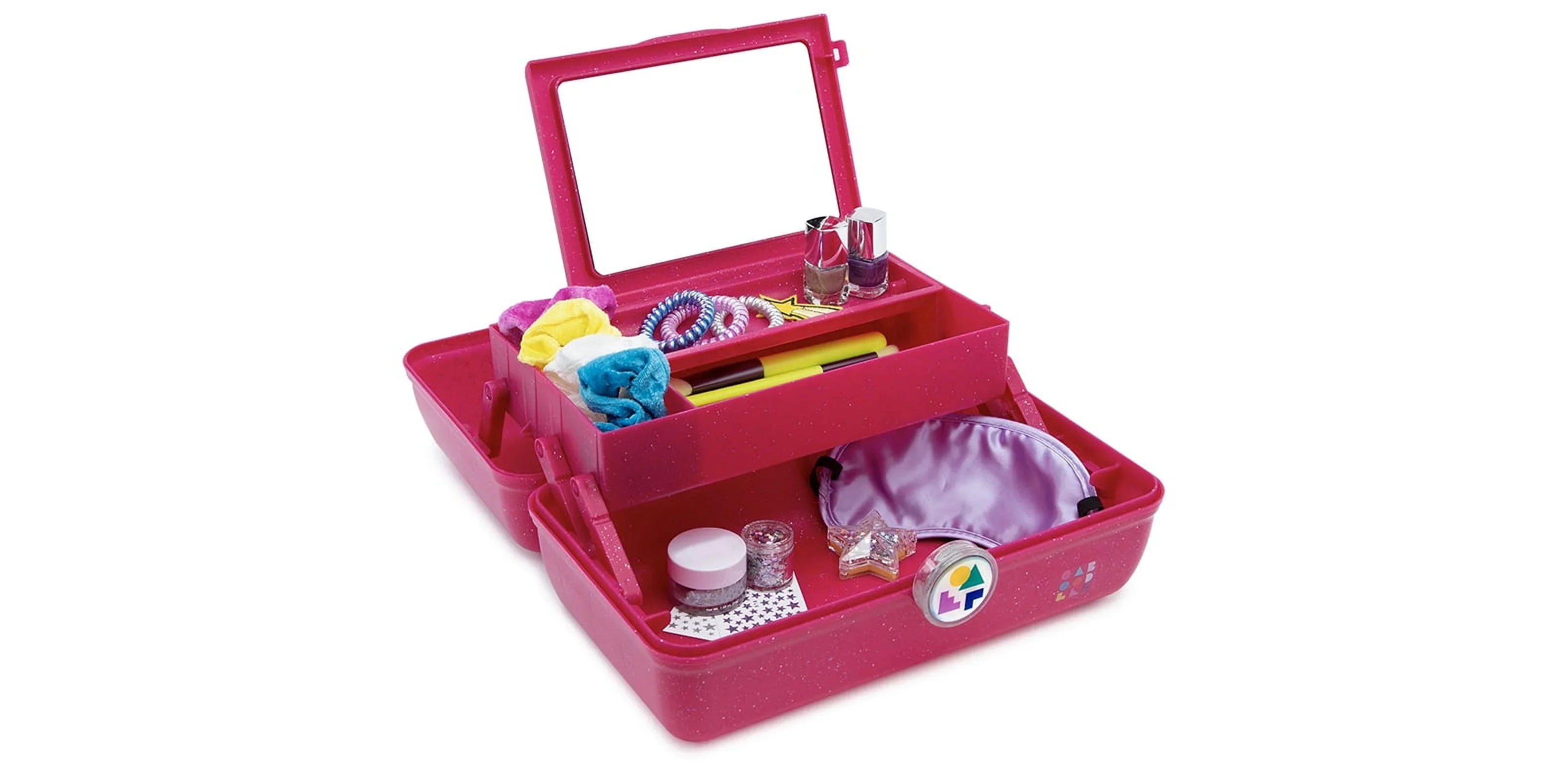 Caboodles On-The-Go Girl Makeup Box, Deep Pink Sizeparkle