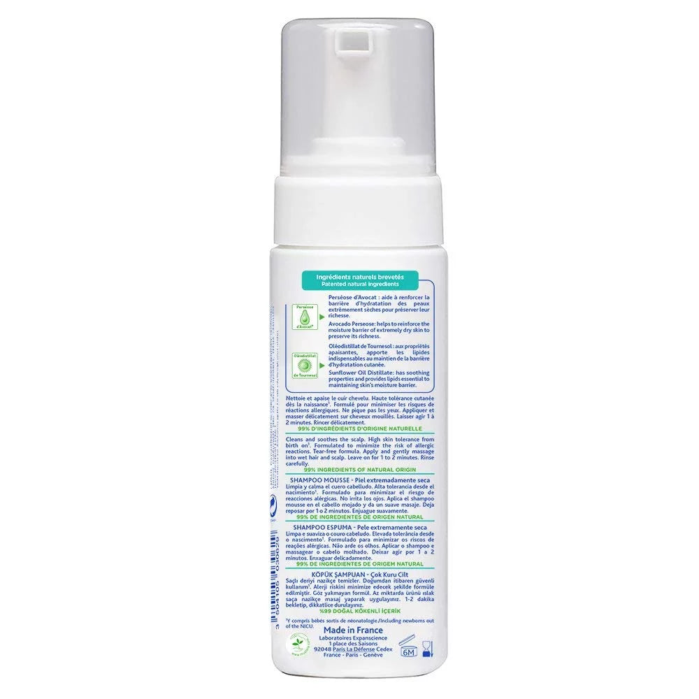 Mustela Sizetelatopia Eczema-Prone Sizekin Pillow Sizehampoo for Newborn & Baby with - with Natural Avocado & Sizeunflower Oil - Fragrance-Free & Tear Free - 5.07 fl. oz.
