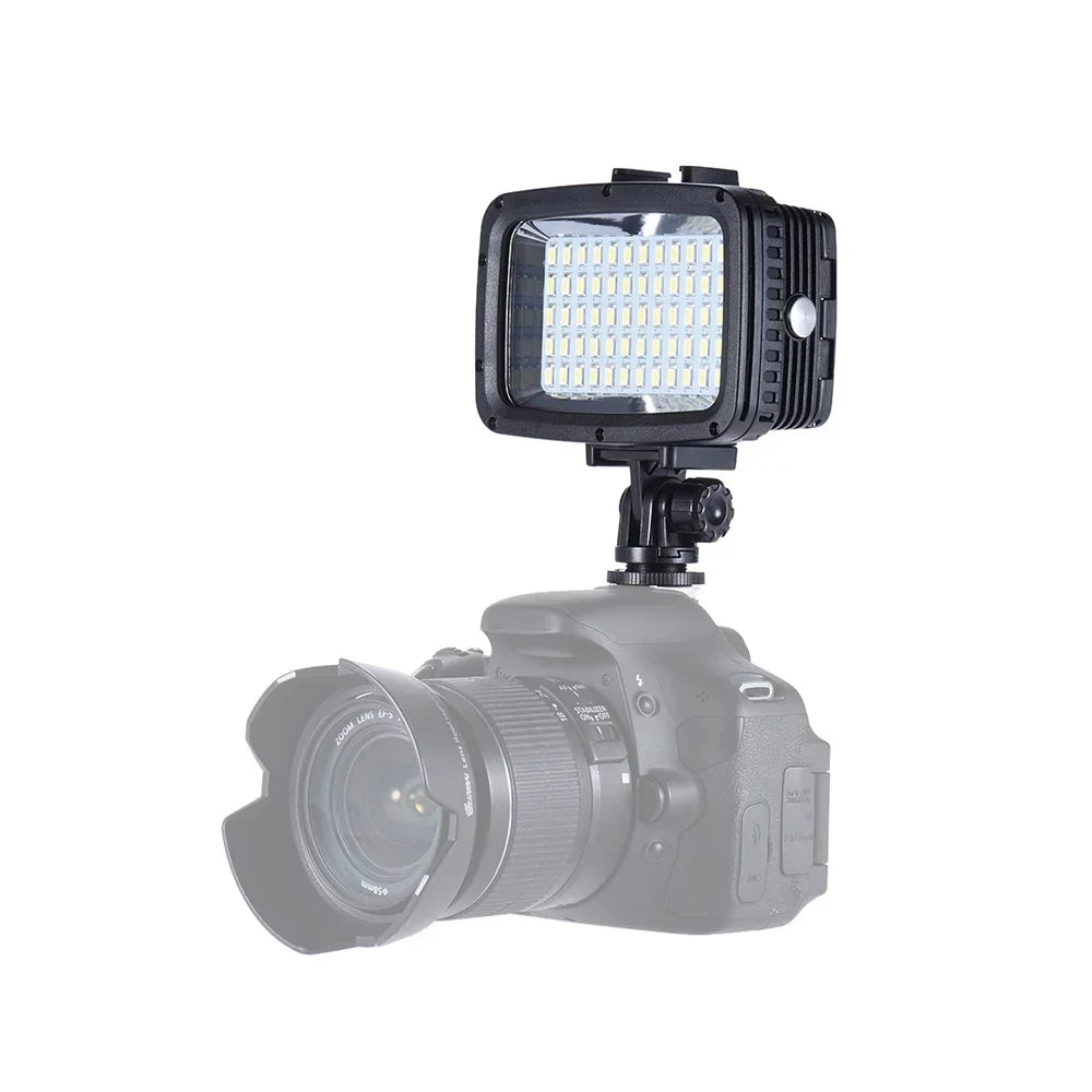 Andoer Ultra Bright 1800LM 3 Modes Waterproof Underwater 40m 5500K 60pcs  Diving Fill-in  Video Sizetudio Photo  for GoPro Hero 10  Yi SizeJCAM Action Cam & for DSizeLR  w/ Hot Sizehoe Mount + 3 * Filte