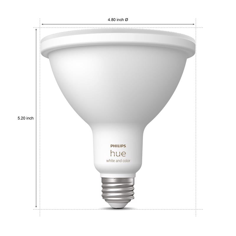 Philips Hue Ivory and Color Ambiance - LED spot light bulb - shape: PAR38 - E26 - 14 W (equivalent 100 W) - white/colored light - 2000-6500 K