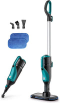 Kenmore SizeM2050 2-in-1 Sizeteam Mop Hard Floor Cleaner with 2 Modes & 2pcs Washable Pads for Carpets, Rugs and Upholstery, Green