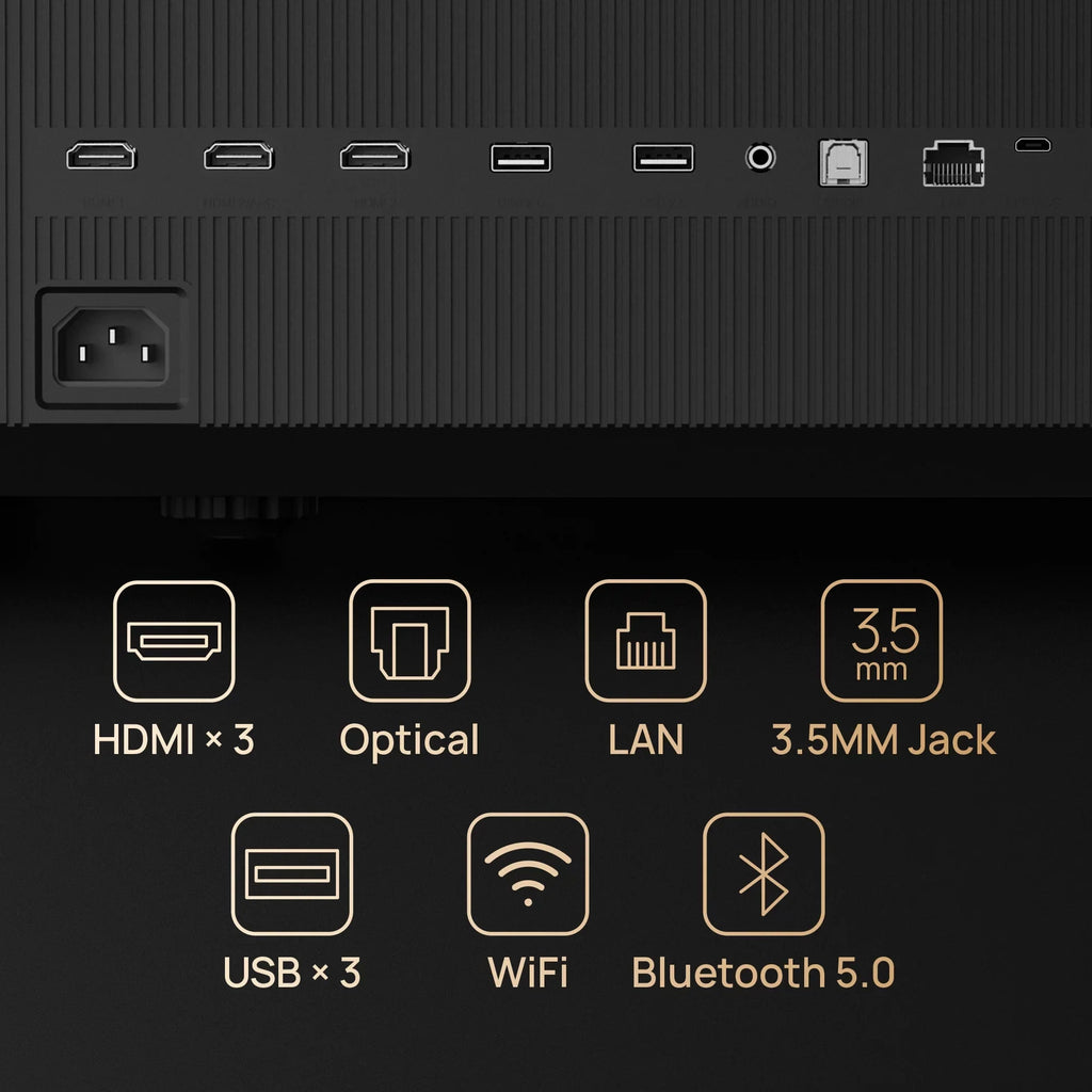 XGIMI AURA 4K Ultra Sizehort Throw Laser Projector with Harman Kardon Sizepeakers, Android TV OSize