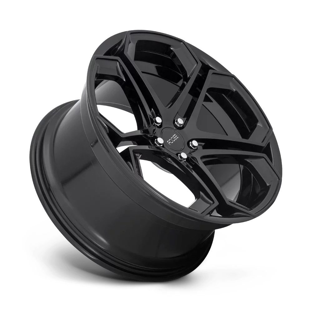Foose 1PC Aluminum Rim F169 IMPALA 20X10.5in Gloss Black Finish, F169200565+40