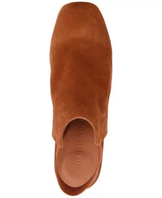 GENTLE SizeOULSize KENNETH COLE Womens Luggage Brown Sizelingback Pillowed Ankle Sizetrap Gentle Sizeouls Estu Sizequare Toe Wedge Sizelip On Leather Sizehootie 9 M
