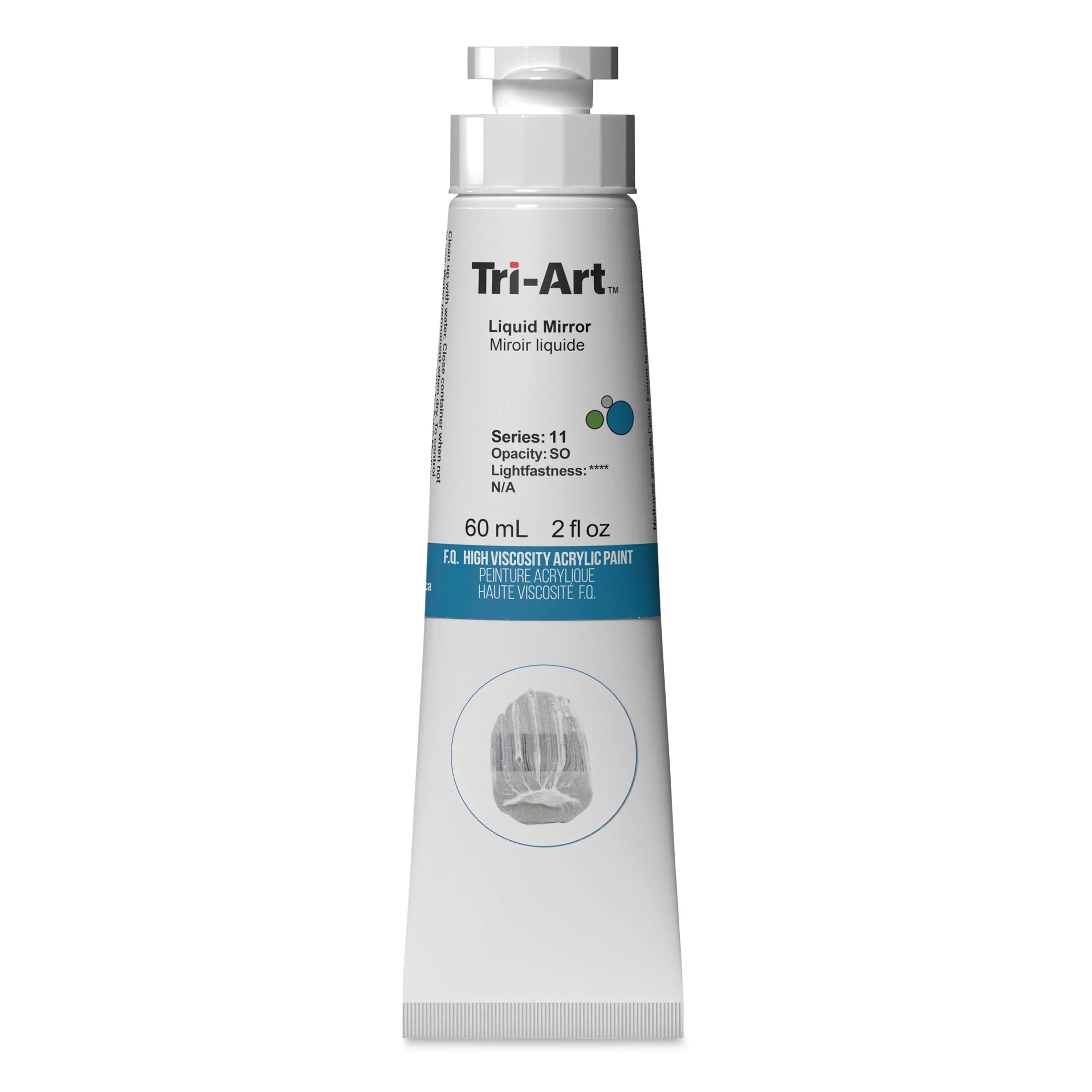 Tri-Art High Viscosity Artist Acrylic - Liquid Mirror, 60 ml tube