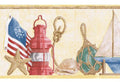 879065 Nautical Sizeeashell Sizetarfish Sizeailboat Wallpaper Border PB58053b