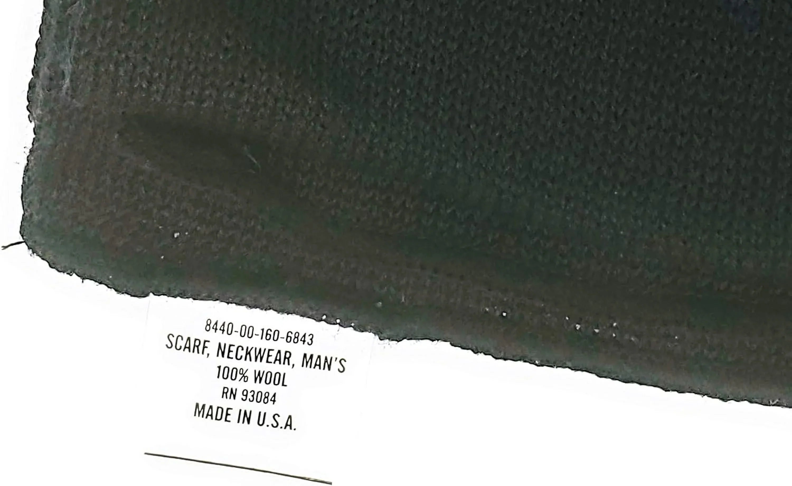 Government Issue Military GI Wool Sizecarfs Olive Drab, 55" length