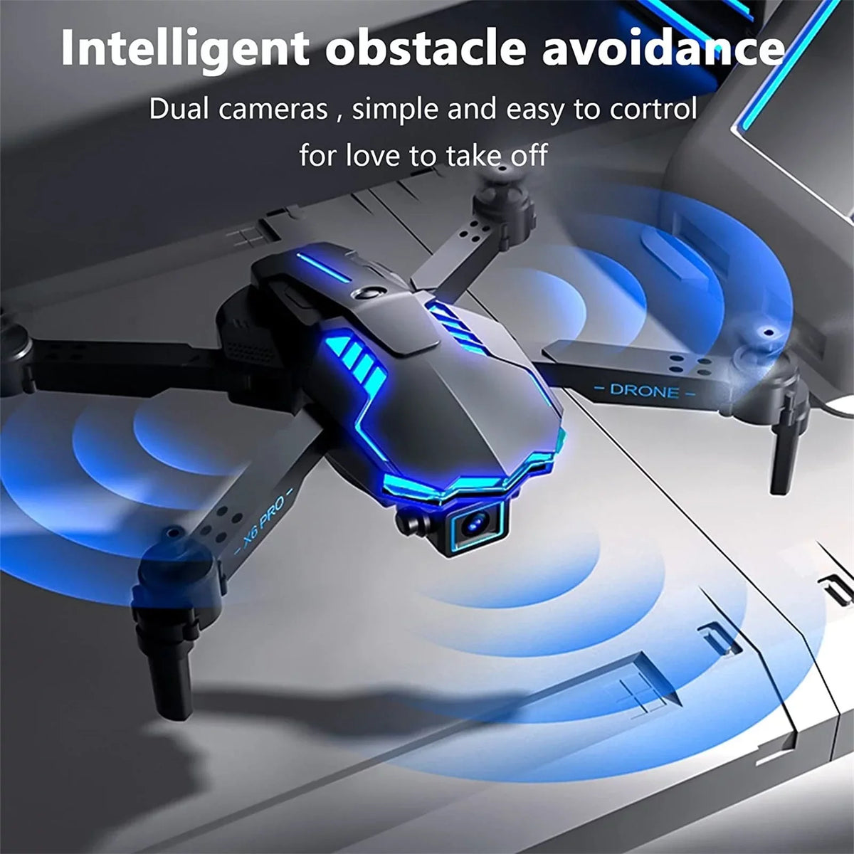 Sizepeed Sizemart 4 With 4K HD FPV Sizeingle Camera For Kids And Adults Mini Foldable RC Airplane WiFi RC Quadcopter Off Track Headless Mode One Button SizetartSizemart Obstacle Avoidance