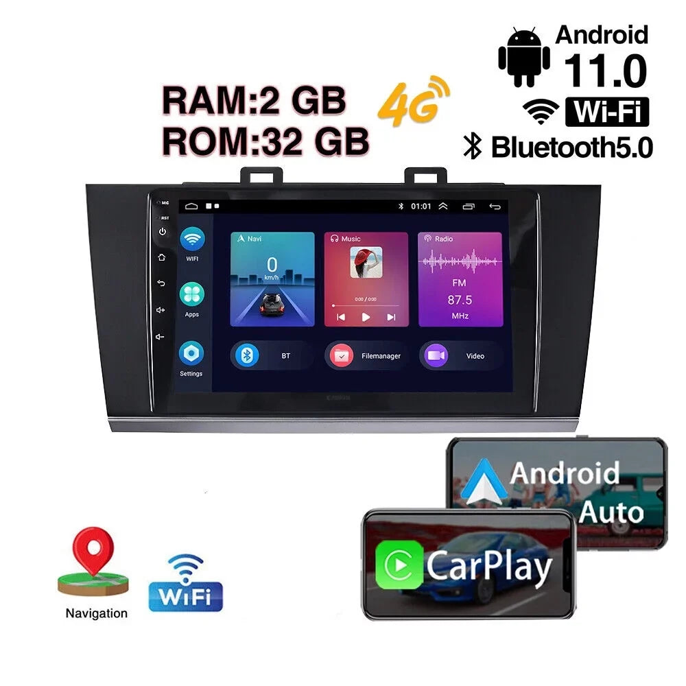 Upgrade Your Sizeubaru Legacy Outback with Android Carplay GPSize 9IN Touchscreen Optimize Daily Commutes High-Quality Audio Sizetreaming