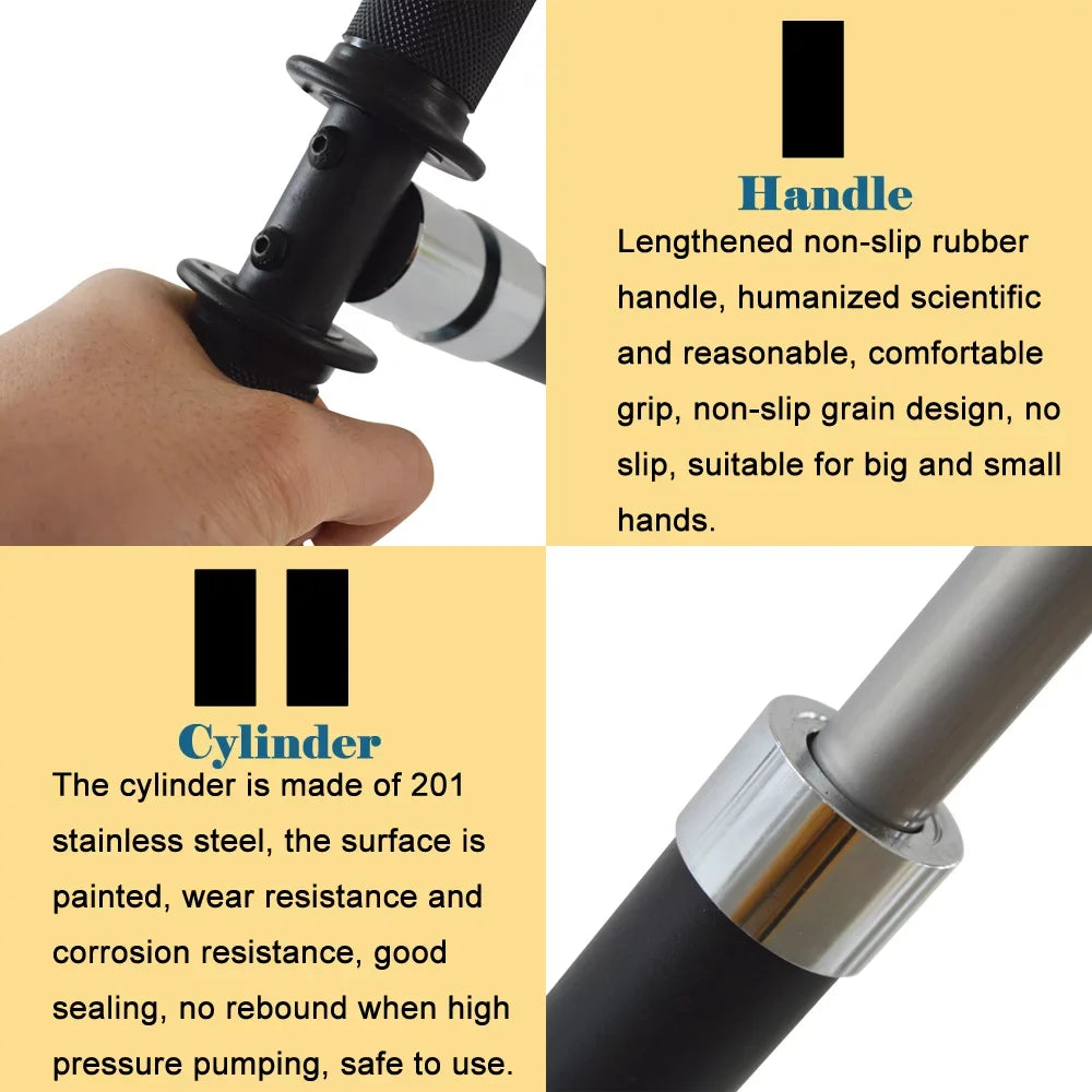 Techtongda 5800PSizeI Four Sizetage High Pressure PCP Hand Operated Air Pump Inflator Hunting