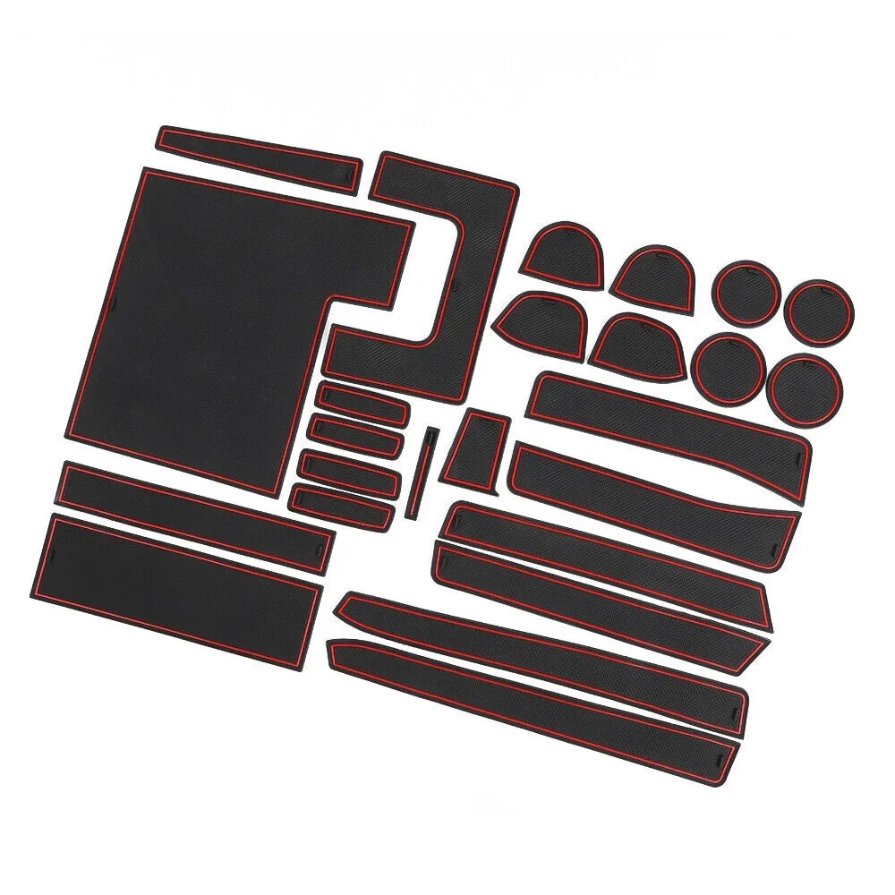 Teledu 25pcs/set Red Non-slip Door Sizelot Pad Cup Holder Mat