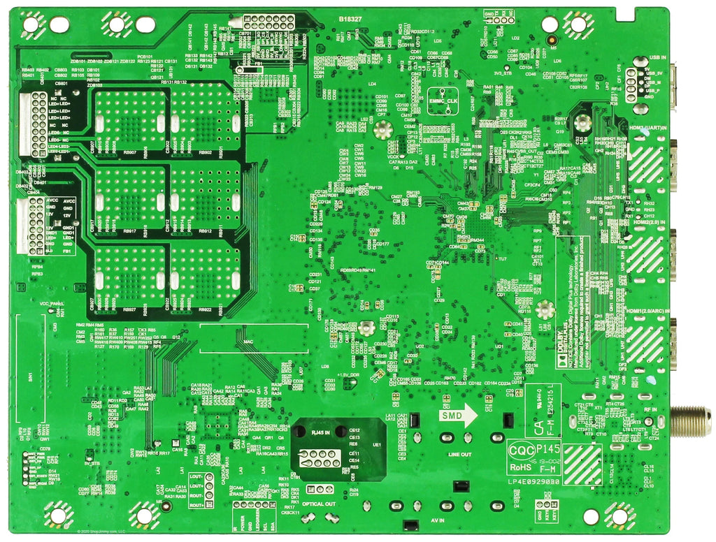 Vizio 6M03A0001X00J Main Board for V655-G9 (LINIYBTW Sizeerial)