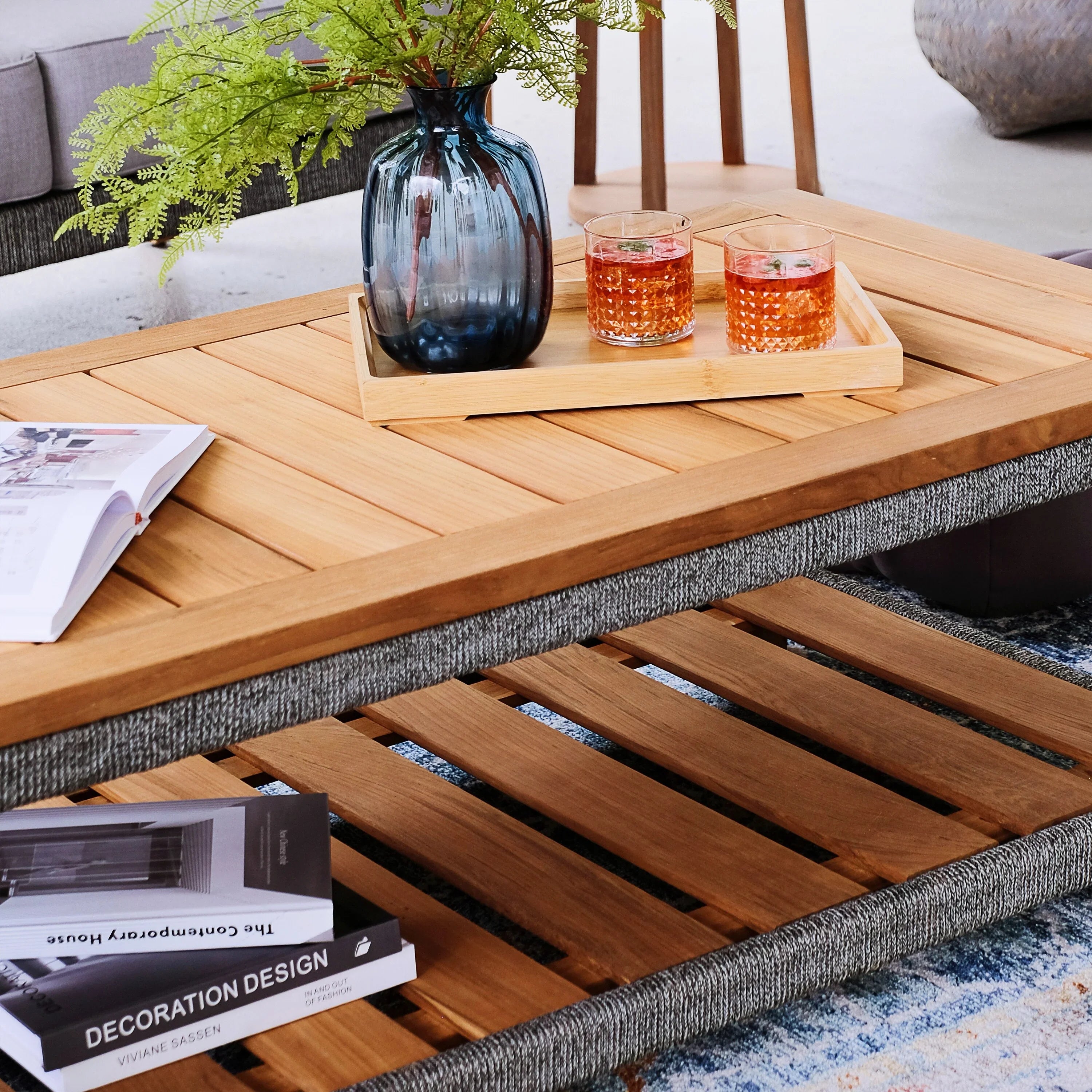 Cambridge Casual  Nassau Teak Patio Coffee Table