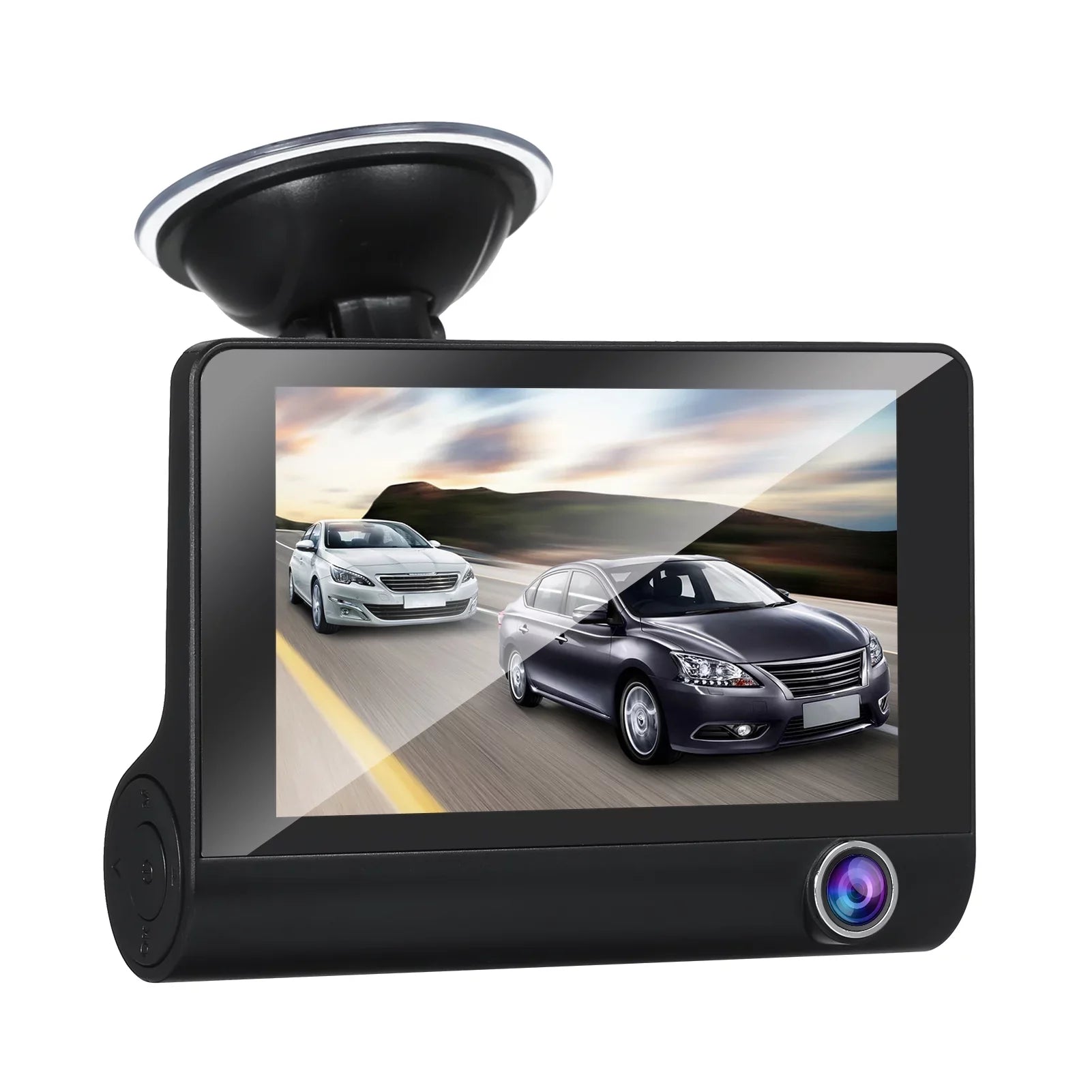 Gecheer 1080P Full HD Dash Cam with 4 Inch IPSize Sizecreen Front and Rear Dual Dash Camera Driving Recorder Wide Angle