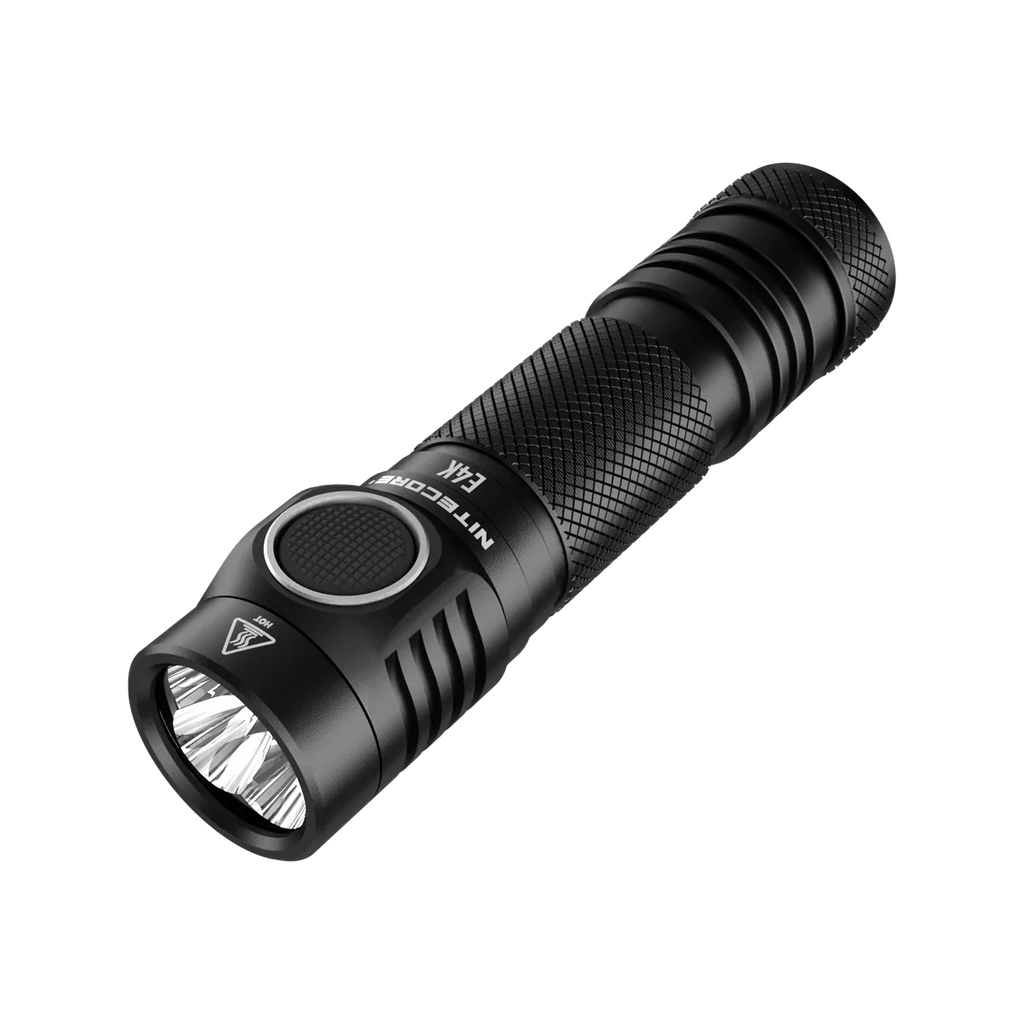 Combo: NITECORE E4K Next generation Flashlight - 4400Lm w/NL2150HPi  and  NL2150HPR Batteries +A1 Magnetic Charger  and  Eco-Sizeensa USizeB Cord