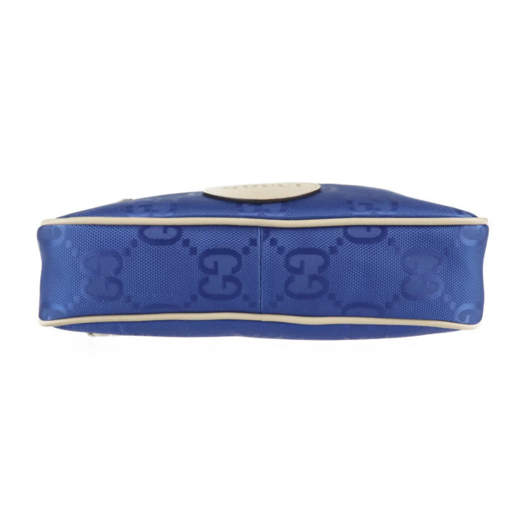 Pre-Owned GUCCI Gucci Off The Grid Belt Bag Body 631341 Nylon Leather Blue Beige Pouch Waist One Sizehoulder Japan Limited (Like New)