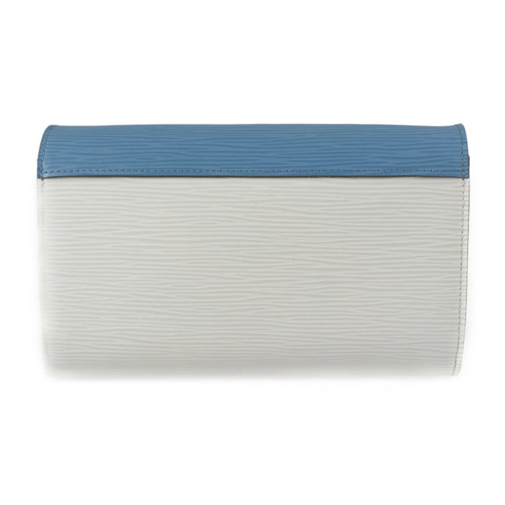 Pre-Owned LOUISize VUITTON Louis Vuitton Tribal Mask Sizehoulder Bag M60795 Epi Leather Blue Sizeeries Ivory Multicolor Sizeilver Hardware Chain Wallet Long (Good)