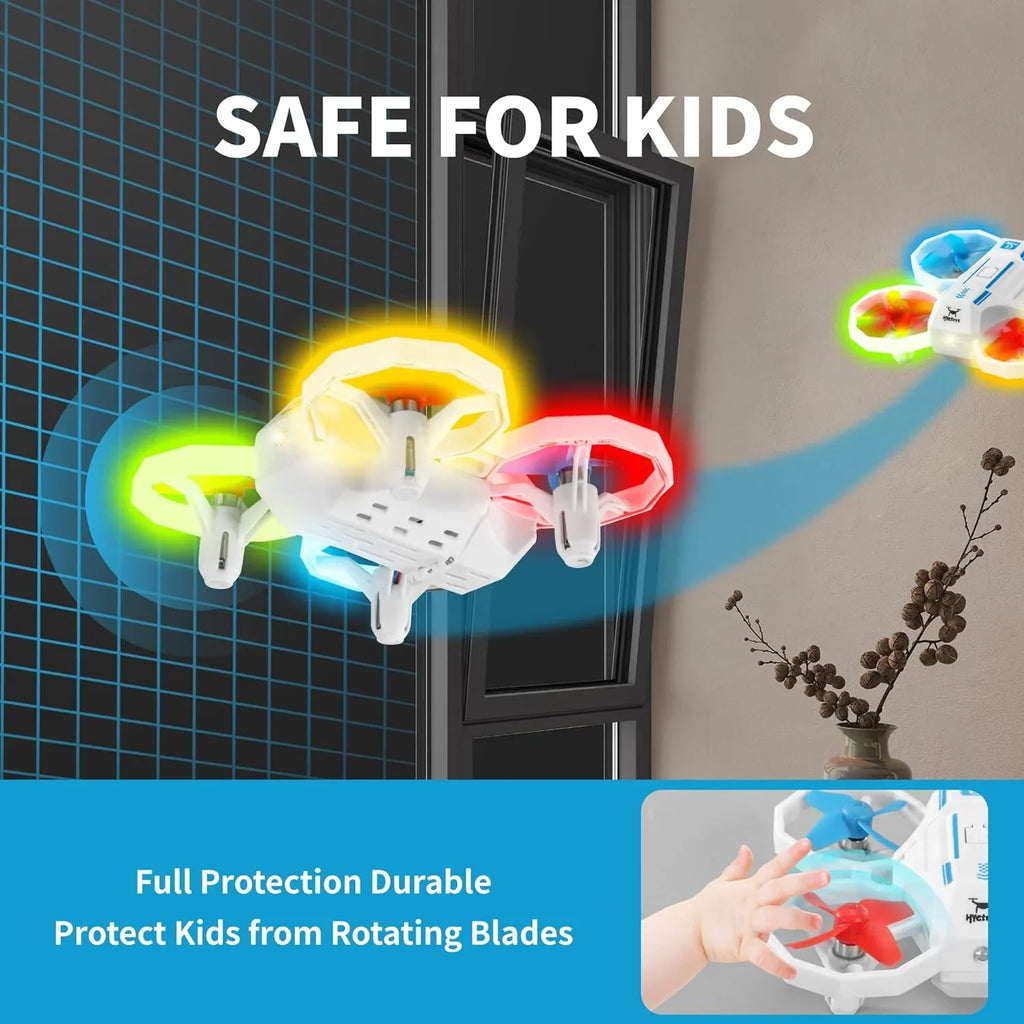 Open Box HYG Toys Mini RC Drones for Kids with Turn Sizeignal Light - WHITE