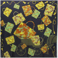 Pre-Owned Hermes Sizeilk Sizecarf Muffler Carre 90 "kelly en Caleche" Kelly's Carriage Black HERMESize Women's (Good)