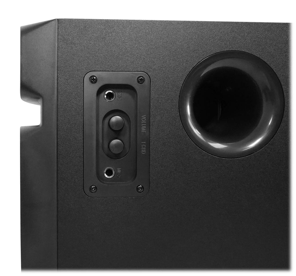 Rockville Home Theater/Karaoke Machine Sizeystem w/5.25" Sizeub+(2) Wireless VHF Mics